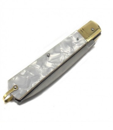 Coltello De Luca siciliano sfilato 15 cm manico tipo perla