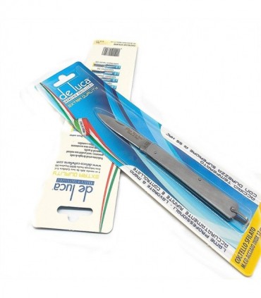 Coltello De Luca sfilato di Frosolone 13 cm manico in acciaio