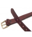 copy of 1C00 - Leather belt, solid brass buckle, h 4 cm