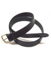 copy of 1C00 - Leather belt, solid brass buckle, h 4 cm