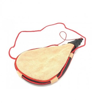 Borraccia spagnola Delfiero in pelle morbida retta 1 litro