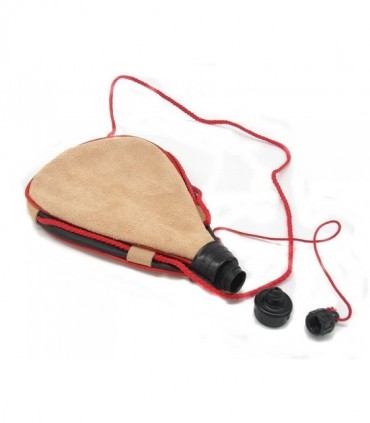 Borraccia spagnola Delfiero in pelle morbida retta 1 litro