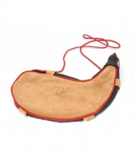 Borraccia spagnola Delfiero in pelle morbida curva 1 litro