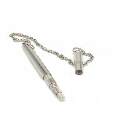 Fischietto per cane con catena in metallo