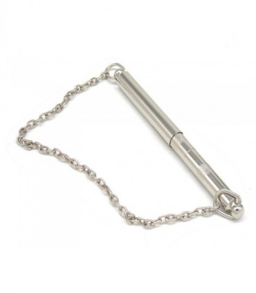 Fischietto per cane con catena in metallo