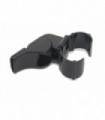 Fischietto in plastica nera con supporto per dita