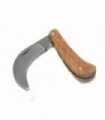 Coltello roncola manico in legno lama 7 cm