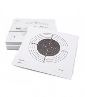 Bersaglio cartoncino bianco 14x14 per tiro a segno