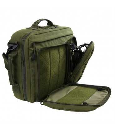 Zaino borsa a tracolla convertibile PORTA COMPUTER Verde militare Notebook MOLLE
