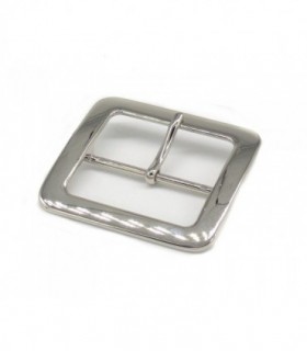 Fibbia aperta in metallo con un ardiglione per cinturone da 5 cm