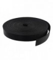 Nastro per cintura in canapa nero da 3 cm