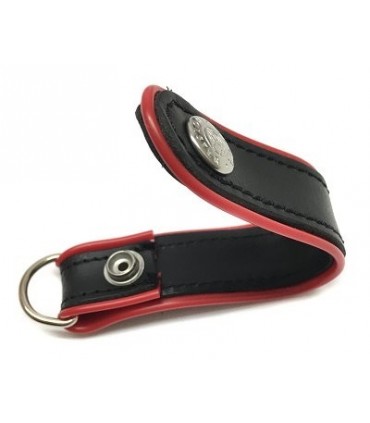 Passante Vega Holster mobile cc 1CC05 in pelle per cinturone CARABINIERI nero e rosso