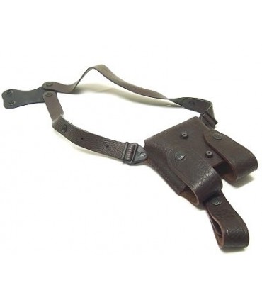 Porta caricatore doppio ascellare in pelle rugata Vega 9K03