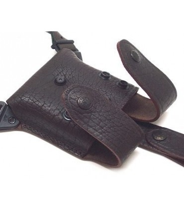 Porta caricatore doppio ascellare in pelle rugata Vega 9K03