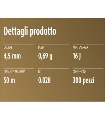 Pallini HN Baracuda Power 4,5 ramati per carabina aria compressa