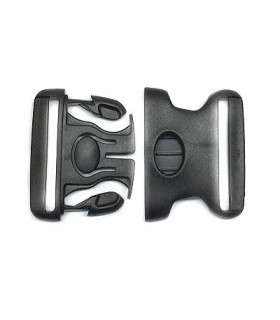 Fibbia in polimero nero H 5