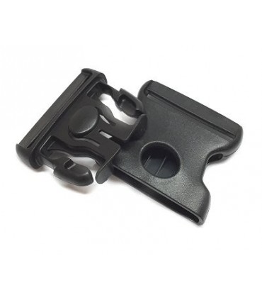 Fibbia in polimero nero H 5