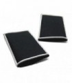 Tubolari generici nero bordo in argento
