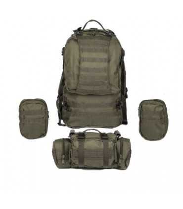 Zaino Defense Assembly Scomponibile 4 in 1 Militare modulare MilTec NERO