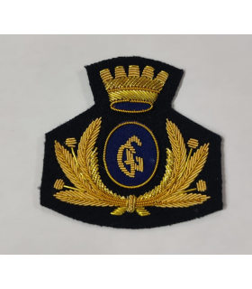 Stemma fregio GG per berretto da divisa GPG Guardia Giurata Ricamato in Canuttiglio
