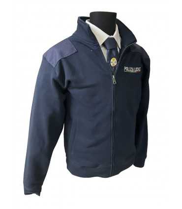Felpa invernale POLIZIA LOCALE modello REFLEX con interno in pile