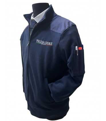 Felpa invernale POLIZIA LOCALE modello REFLEX con interno in pile