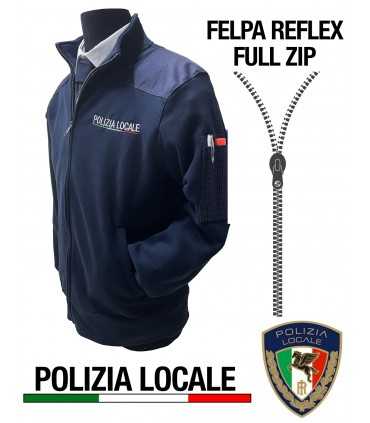 Felpa invernale POLIZIA LOCALE modello REFLEX con interno in pile