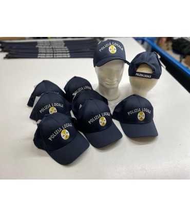 Nuovo cappello in cotone tipo baseball POLIZIA LOCALE con ricamo Regione Calabria berretto
