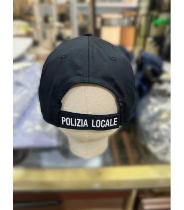 Nuovo cappello in cotone tipo baseball POLIZIA LOCALE con ricamo logo PEGASO berrettino