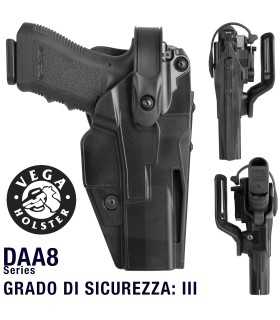 DAA8 - ACE - Fondina Vega Holster in polimero livello sicurezza III