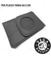 Portafoglio portaplacca tondo vuoto cm 5 Vega