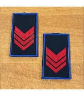 Tubolari plastificati da APPUNTATO di Polizia Locale Municipale Guardia Giurata con 3 binari