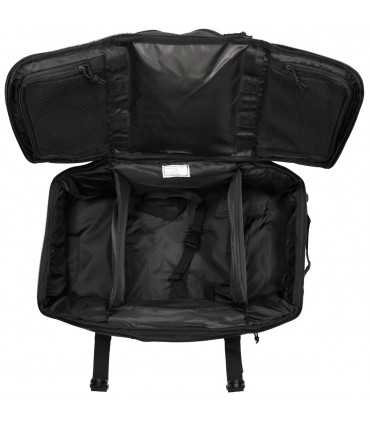 Zaino Borsone Valigia TRAVEL BAG militare con sistema molle 50 Litri NERO MFH