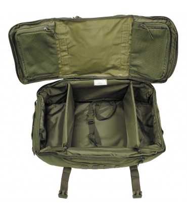 Zaino Borsone Valigia TRAVEL BAG militare con sistema molle 50 Litri NERO MFH