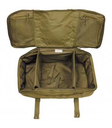 Zaino Borsone Valigia TRAVEL BAG militare con sistema molle 50 Litri NERO MFH