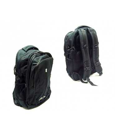Black nylon backpack Royal with Laptop pocket
