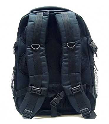 Black nylon backpack Royal with Laptop pocket