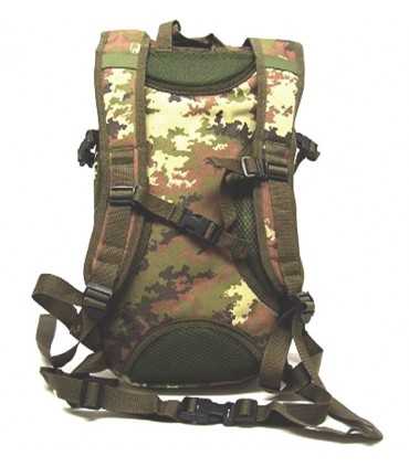 "One Day" Nylon Backpack - Italian camo color