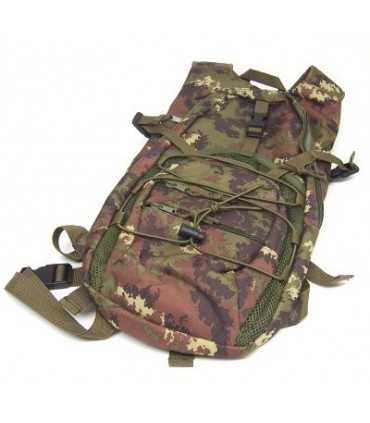 "One Day" Nylon Backpack - Italian camo color