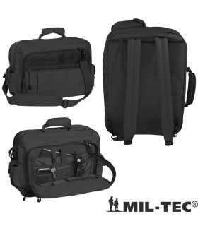 Black AVIATOR document case convertible to backpack