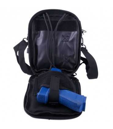 Shoulder Bag with Internal Pistol Holster