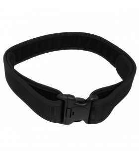 Nylon Belt "SECURITY", black, with plastic buckle