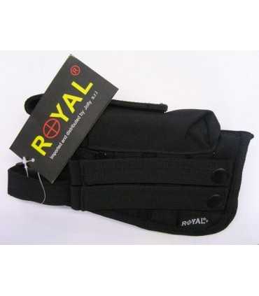 HOLSTER WITH UNIVERSAL ATTACHMENT MOLLE SYSTEM AND FRONT POUCH FOR MAGAZINE