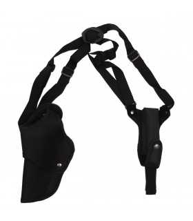 Shoulder nylon Holster with magazine pouch black right or left