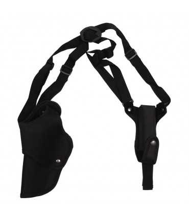 Shoulder nylon Holster with magazine pouch black right or left