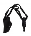 Shoulder nylon Holster with magazine pouch black right or left
