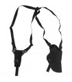 Shoulder nylon Holster with magazine pouch black right or left