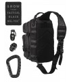 Zaino Miltec Monospalla Incursore Tactical Black Backpack US Assault 30 Litri