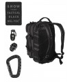 Zaino Incursore Mil-tec Tactical Black Backpack US Assault da 20 a 36 litri INCURSORE