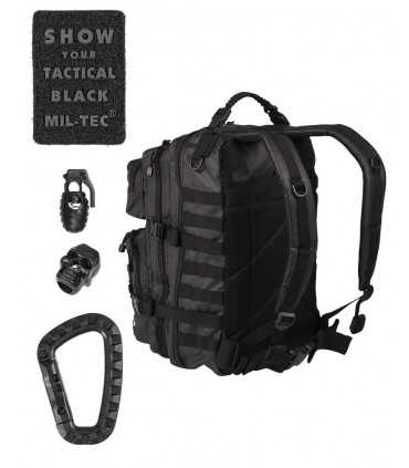 Zaino Incursore Mil-tec Tactical Black Backpack US Assault da 20 a 36 litri INCURSORE